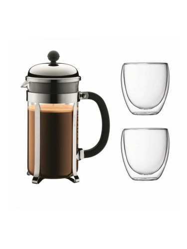 Кафеварка с Френска Преса Bodum Сив 1 L 0,35 L (8 броя)