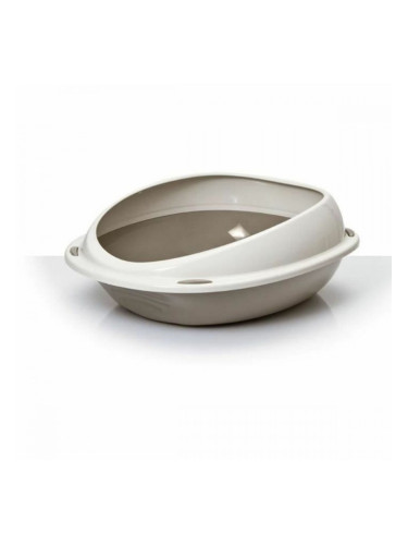 Пясъчник за Котки Aimé 45 x 36 x 15,5 cm Бежов Тъмнокафяв Пластмаса