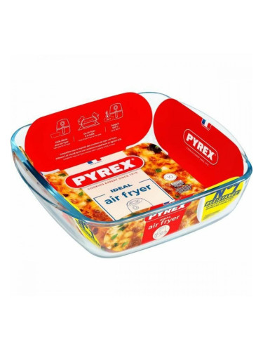 Ястие за печене Pyrex Прозрачен Боросиликатно Стъкло Квадратек