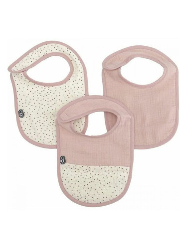 Нагръдник Domiva Розов Памук 3 Части (3 броя)