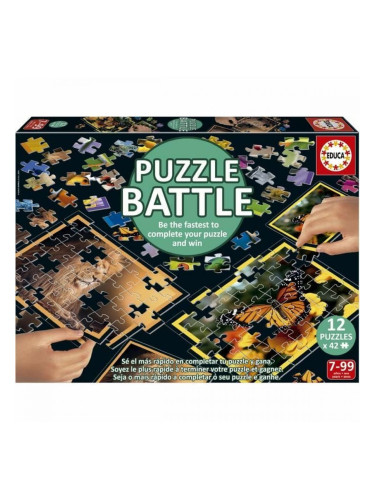 Пъзел Educa Battle Jr Natura 42 Части (12 броя)