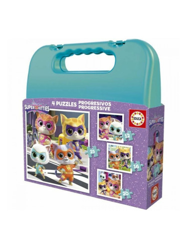 Пъзел Educa SuperKitties 12 Части 16 Части 20 Части 25 Части