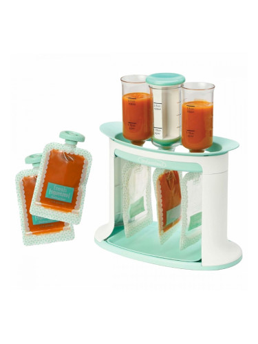 Контейнер за Съхранение на Храни Infantino Бял Пластмаса