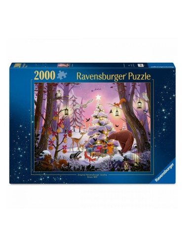 Пъзел Ravensburger NAVIDAD EN EL BOSQUE 2000 Части