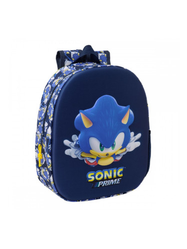 Училищна чанта Sonic City Син 27 x 33 x 10 cm