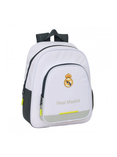 Училищна чанта Real Madrid C.F. Бял 28 x 34 x 10 cm