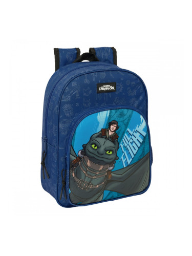 Училищна чанта How to Train Your Dragon Тъмно синьо 26 x 34 x 11 cm