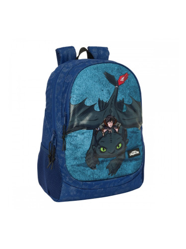 Училищна чанта How to Train Your Dragon Тъмно синьо 32 x 44 x 16 cm