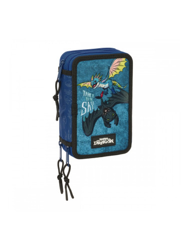Пътническа Чанта How to Train Your Dragon Тъмно синьо 12,5 x 19,5 x 5,5 cm 37 Части