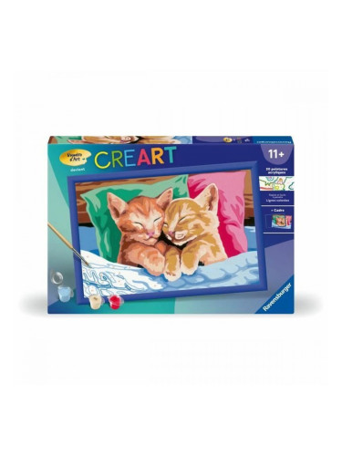 Комплект Рисуване по Числа Ravensburger CReart Cats