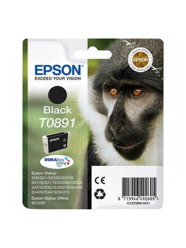 Оригиална касета за мастило Epson T0891 Черен