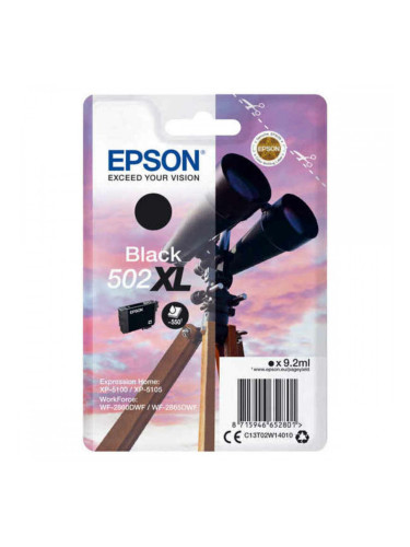 Оригиална касета за мастило Epson C13T02W14010 Черен