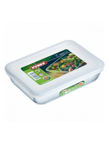 Тава с капак Pyrex 241P000/5016 Бял Прозрачен 800 ml