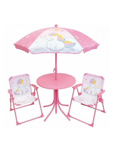 Комплект детска масичка и столчета Fun House Unicorn Розов