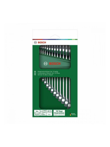 Комплект комбинирани гаечни ключове BOSCH 6-21 mm 15 Части