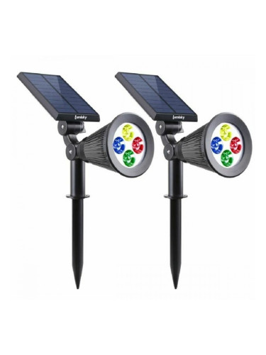 Слънчева лампа Lumisky Черен rouge 200 Lm (2 Части) (2 броя)