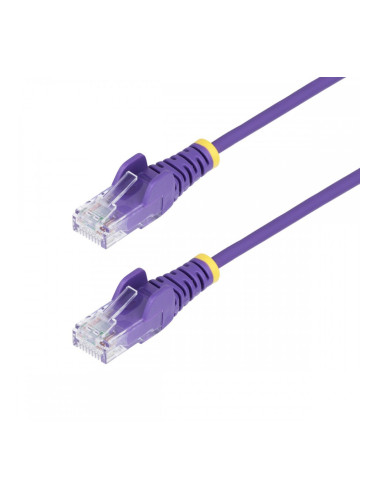 FTP категория 6 твърд мрежови кабел Startech N6PAT50CMPLS Лилав 50 cm