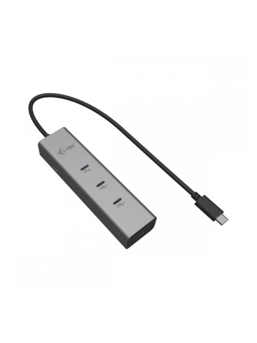 USB извод i-Tec C31HUBMETAL8KPDPRO Сребрист
