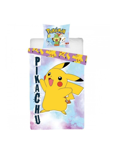 Комплект покривка за завивка Pokémon Многоцветен 140 легло 2 Части