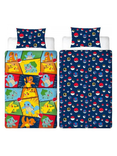 Комплект покривка за завивка Pokémon 25 x 5 x 29 cm Многоцветен 140 легло 2 Части