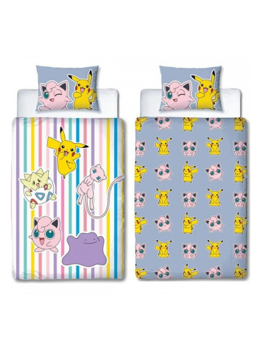 Комплект покривка за завивка Pokémon 25 x 4 x 30 cm Многоцветен 140 легло 2 Части