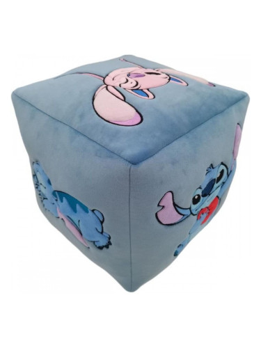 Възглавница Stitch 28 x 30 x 29 cm Син полиестер Детски