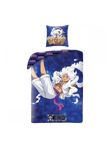 Комплект покривка за завивка One Piece Син 140 легло 2 Части