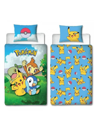 Комплект покривка за завивка Pokémon Многоцветен 140 легло 2 Части