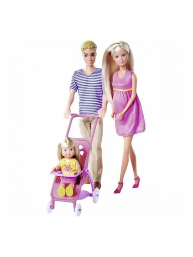 Бебешка кукла Simba Steffi Love - Familia Feliz
