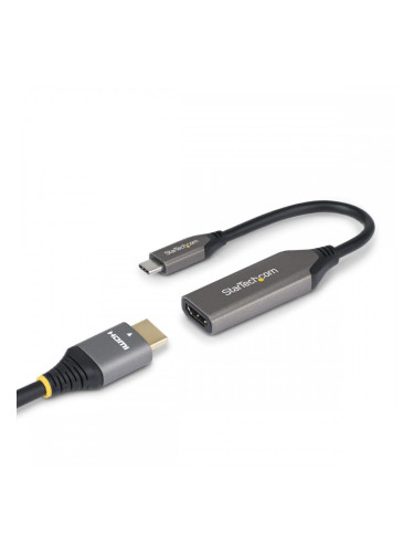 USB Cable Startech 112B-USBC-HDMI21 Сив 20 cm