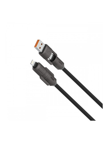 USB Cable KSIX Черен 1 m