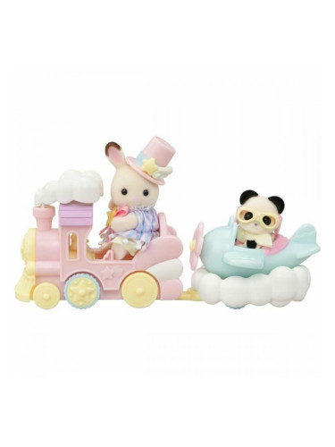 Playset Sylvanian Families Amusement Park Ride - Plane & Train Многоцветен