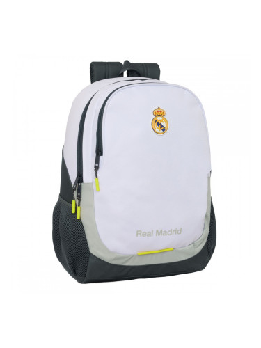 Училищна чанта Real Madrid C.F. Бял 32 x 44 x 16 cm
