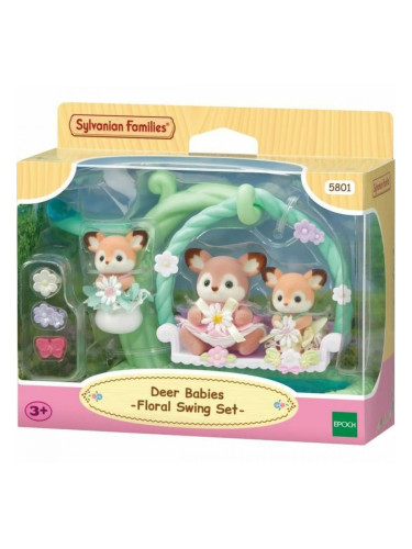 Съчленена Фигура Sylvanian Families Ciervo bebé y columpio Животни