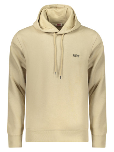 Мъжки бежов суичър с качулка RIFLE