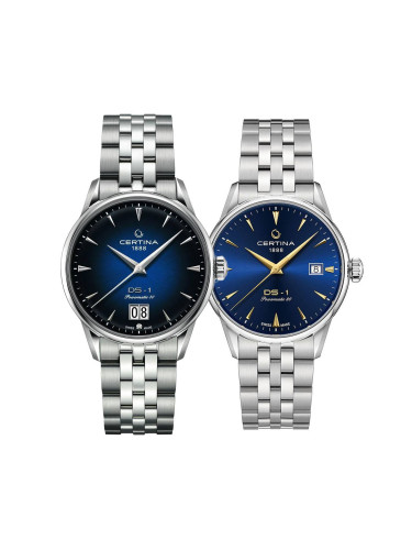 Комплект часовници за двойки Certina DS-1 C029.426.11.041.00-C029.207.11.041.00