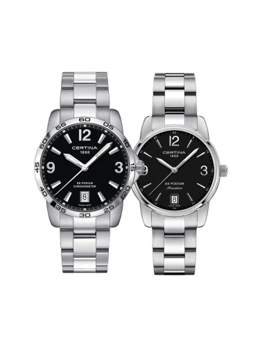 Комплект часовници за двойки Certina DS Podium C034.451.11.057.00-C034.210.11.057.00