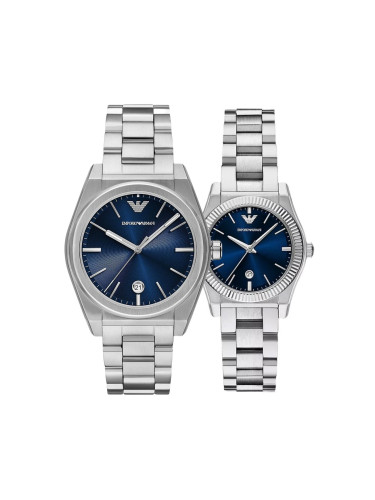 Комплект часовници за двойки Emporio Armani Federico Federica AR11620-AR11717