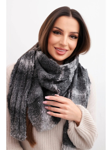 Дамски плетен шал от вълнена смес