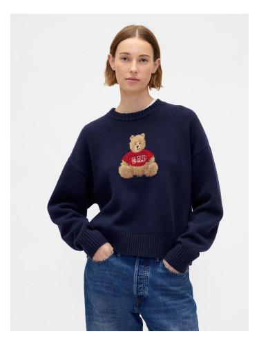 Пуловер GAP CashSoft с мотив на мече