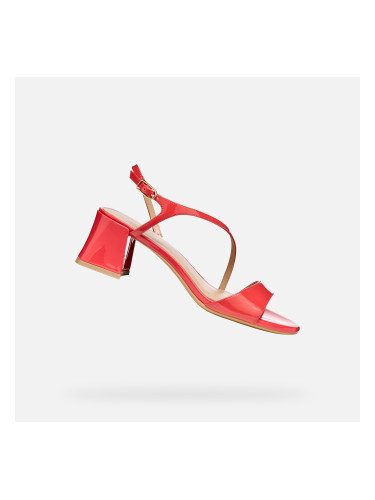 Червени дамски сандали Geox New Eraklia 50 T01