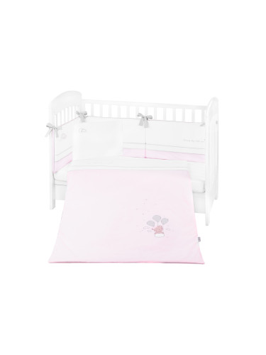Kikkaboo Бебешки спален комплект с бродерия 6 части 70/140 Dream Big Pink 41101060132