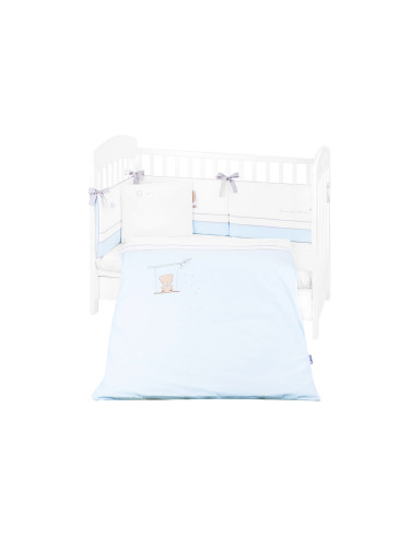 Kikkaboo Бебешки спален комплект с бродерия 6 части 70/140 Dream Big Blue 41101060131