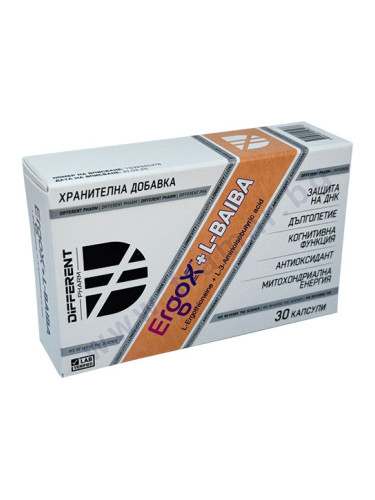 ДИФЪРЪНТ ФАРМ ЕРГОКС + L-БАИБА капсули * 30