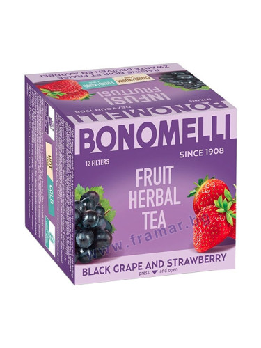 БОНОМЕЛИ ПЛОДОВ ЧАЙ ГРОЗДЕ И ЯГОДА филтър * 12