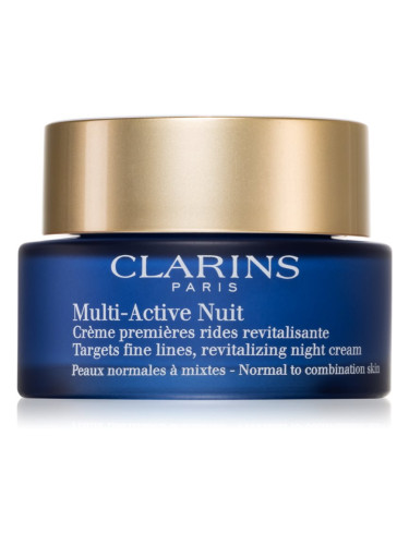Clarins Multi-Active Night нощен ревитализищ крем за фини бръчки за нормална към смесена кожа 50 мл.