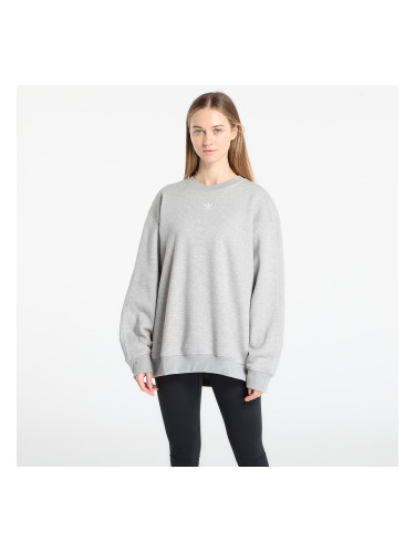 Суитшърт adidas Ess Crew Fl Os Medium Grey Heather L