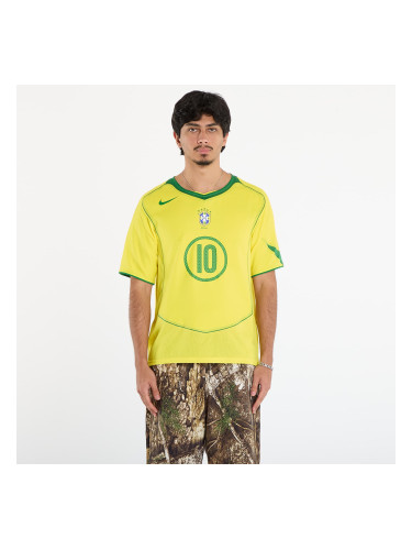 Фланелка Nike Men's Ronaldinho Brazil 2004 Total 90 Reissue Soccer Replica Jersey Opti Yellow/ Apple Green/ Apple Green S