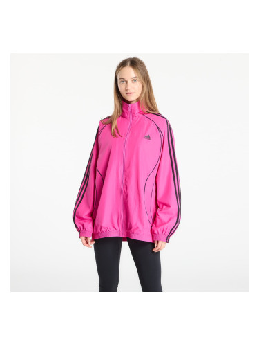Яке adidas Teamgeist Adicolor Oversized Woven Track Top Semi Lucid Fuchsia/ Better Scarlet/ Off White L