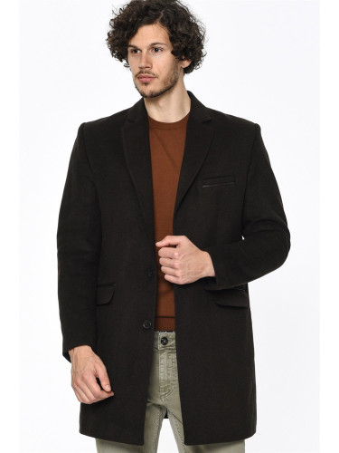 Мъжко палто цвят Dewberry Coffee